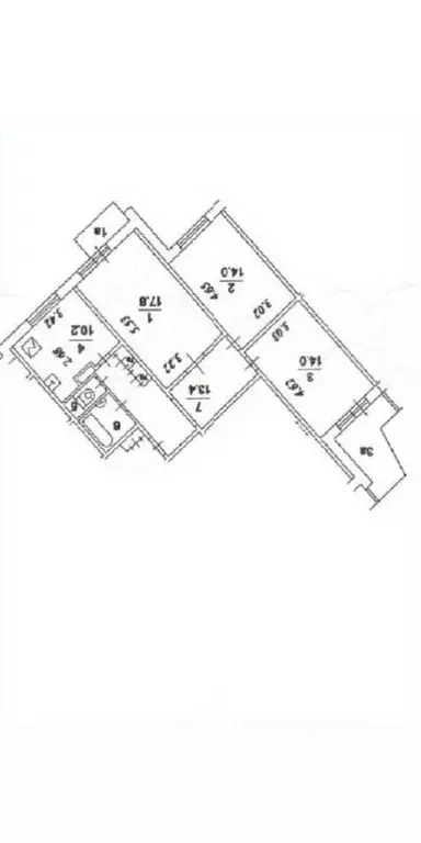 3-к кв. Москва Новокосинская ул., 51К1 (75.4 м) - Фото 1