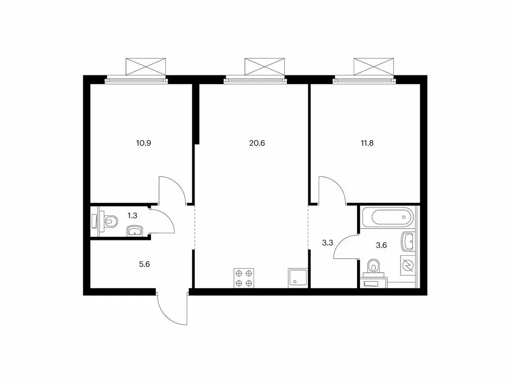 2-комнатная квартира: Москва, Новоостаповская улица, 7к2 (57.1 м) - Фото 1