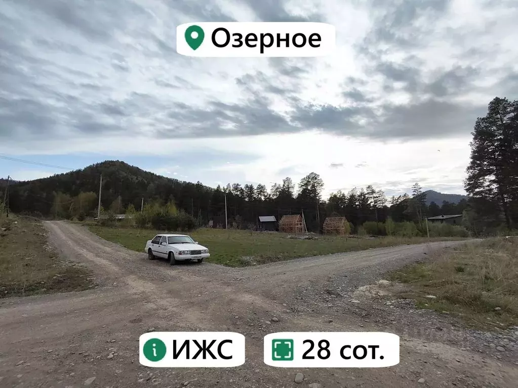 Участок в Алтай, Майминский район, Манжерокское с/пос, с. Озерное ул. ... - Фото 1