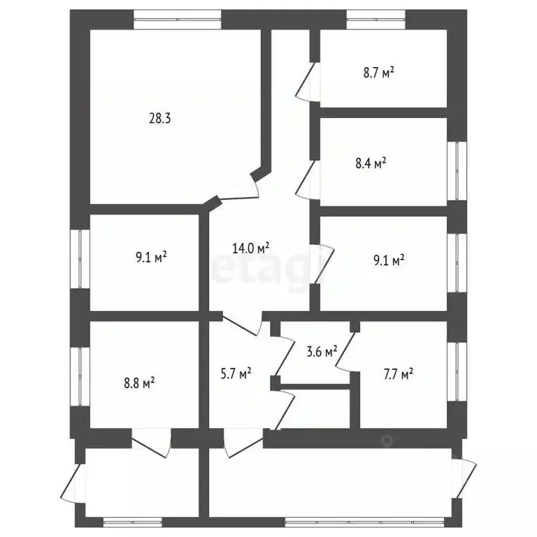 Дом в Воронежская область, с. Верхняя Хава ул. Калинина, 135 (100 м) - Фото 2
