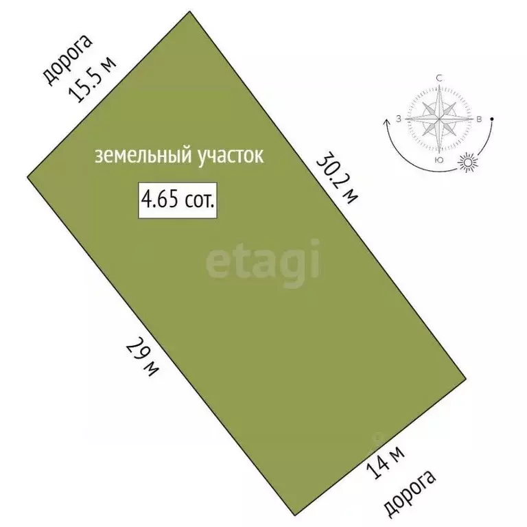 Участок в Севастополь Якорь садоводческое товарищество, 65 (4.65 сот.) - Фото 2