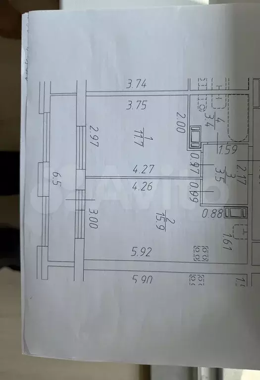 1-к. квартира, 38,6 м, 13/13 эт. - Фото 0