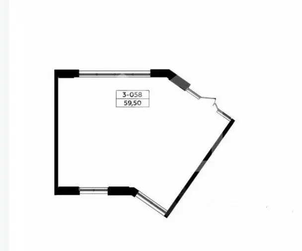 Торговая площадь в Москва № 160 кв-л, 1Вк4 (60 м) - Фото 2