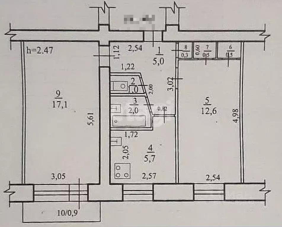 2-к кв. Забайкальский край, Чита ул. Ползунова, 26 (44.7 м) - Фото 2