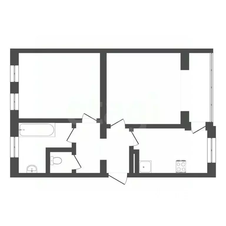 2-к кв. Севастополь ул. Энергетиков, 12А (51.2 м) - Фото 2