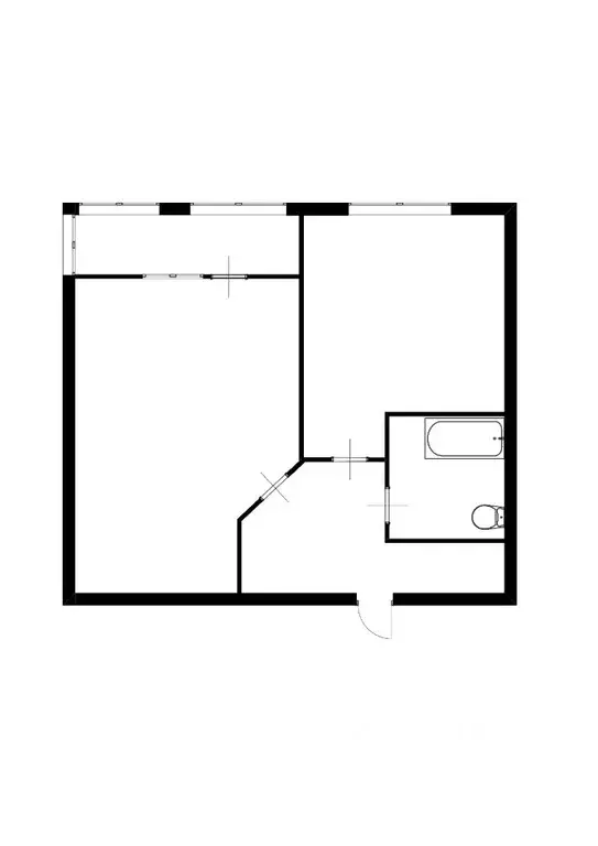 1-к кв. Татарстан, Казань Маршрутная ул., 17к1 (36.6 м) - Фото 2