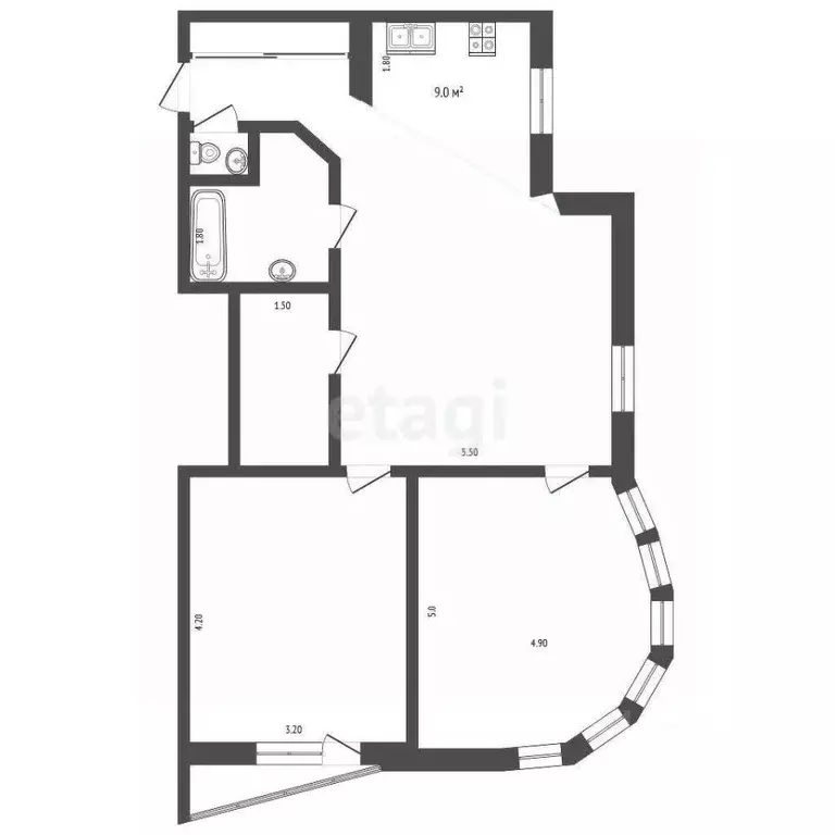 3-к кв. Московская область, Реутов Советская ул., 4к1 (77.5 м) - Фото 2