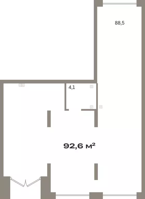 Помещение свободного назначения (92.6 м) - Фото 2