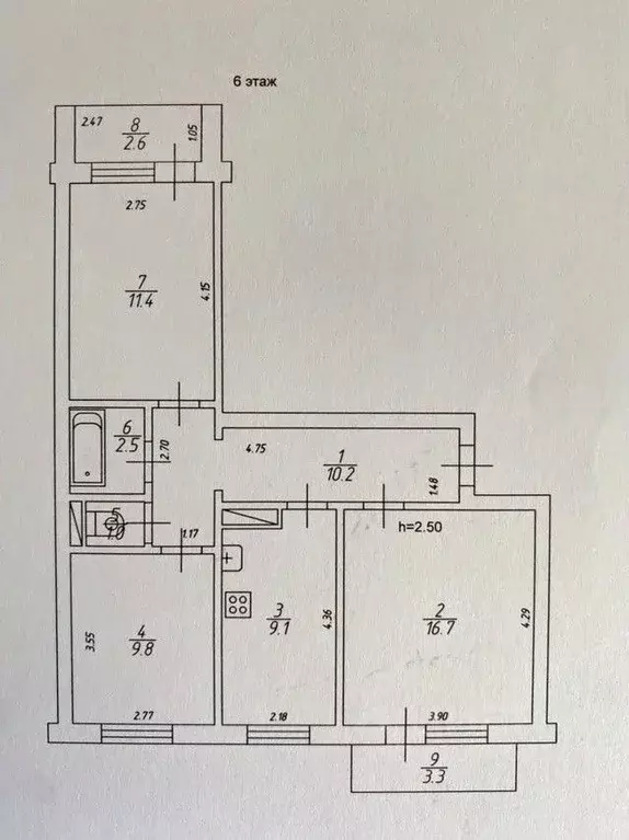 3-к кв. Саратовская область, Энгельс Энгельс-1 мкр, 80 (62.3 м) - Фото 0