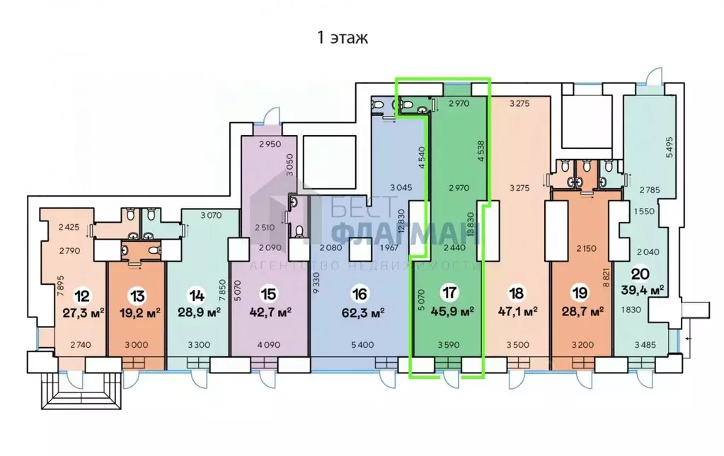 Помещение свободного назначения в Москва Ленинский просп., 70/11 (46 ... - Фото 2
