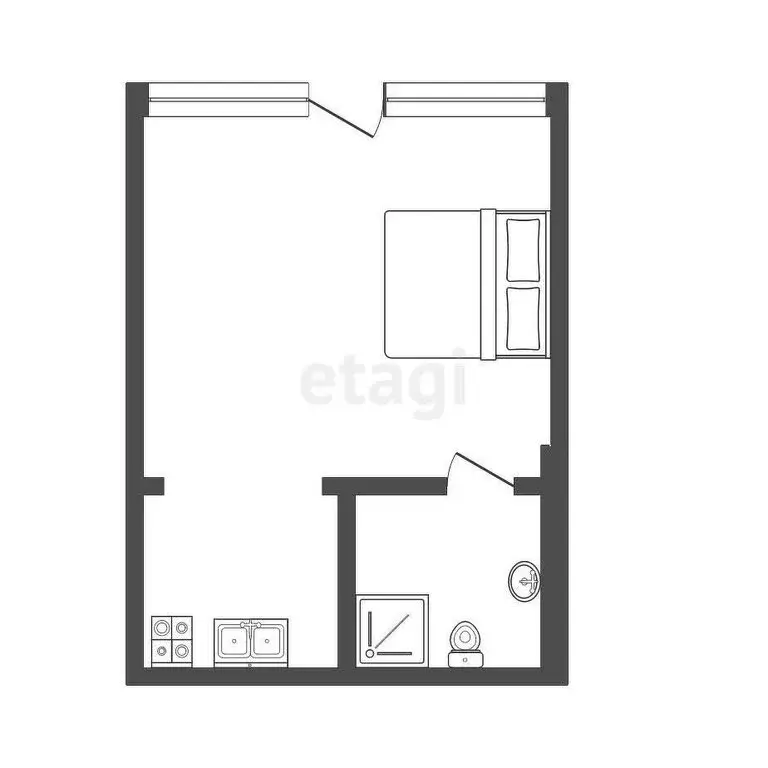 Квартира-студия: Сочи, Главная улица, 9/7 (17.3 м) - Фото 0