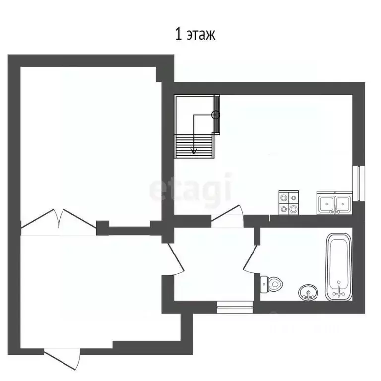 Дом в Крым, Феодосия пер. 1-й Щебетовский (98 м) - Фото 2