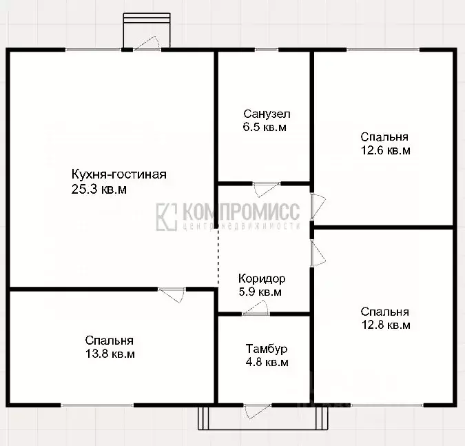 Дом в Краснодарский край, Абинск ул. Красных Таманцев (82 м) - Фото 2