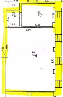 Офис, 77.4 м - Фото 0