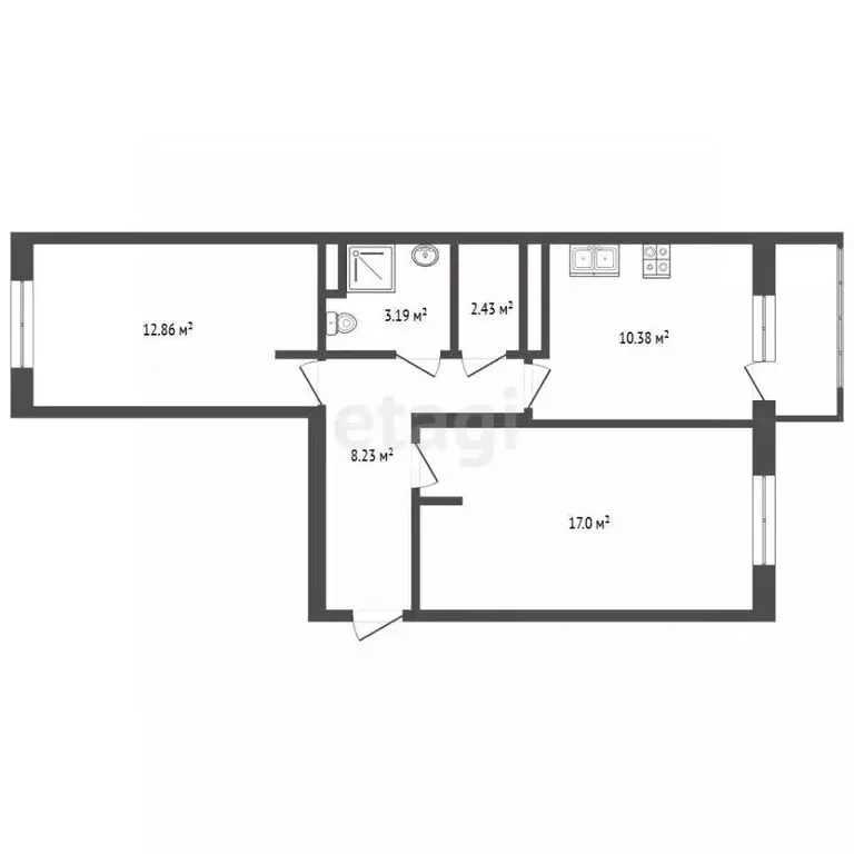 2-к кв. Крым, Ялта муниципальный округ, Гурзуф пгт ул. 60 лет СССР ... - Фото 2