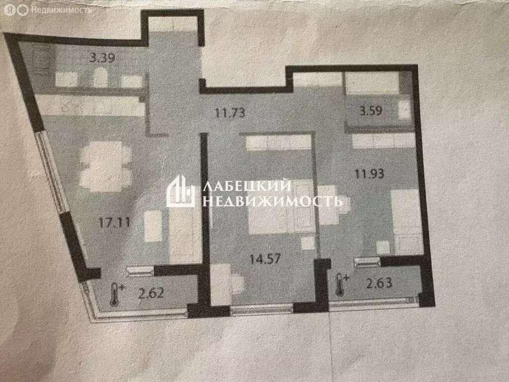 2-комнатная квартира: Санкт-Петербург, проспект Крузенштерна, 4 (67.6 ... - Фото 1