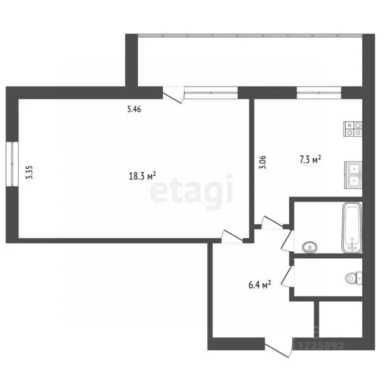 1-к кв. Вологодская область, Вологда Зосимовская ул., 38 (37.7 м) - Фото 1