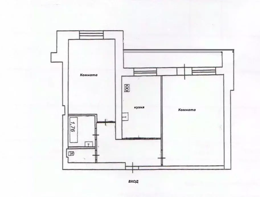2-к кв. Кировская область, Киров Октябрьский просп., 124 (46.5 м) - Фото 1