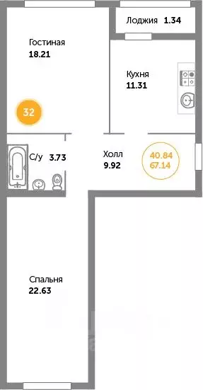 2-к кв. Калининградская область, Зеленоградск ул. Автомобилистов, 7 ... - Фото 0