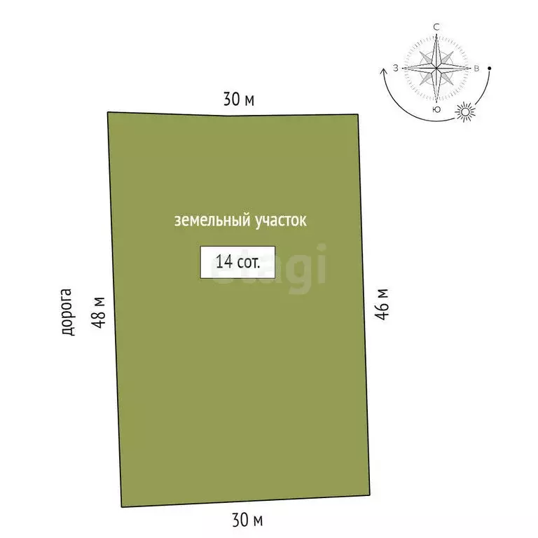 Участок в Костромской район, Бакшеевское сельское поселение, деревня ... - Фото 1