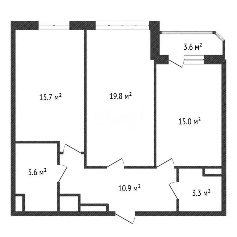 2-комнатная квартира: Обнинск, Долгининская улица, 4 (73 м) - Фото 1