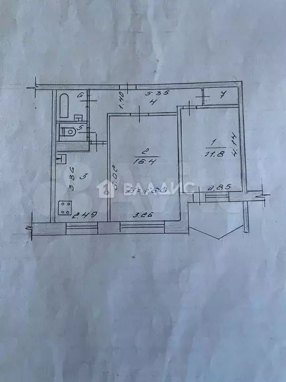 2-к. квартира, 52,4 м, 9/9 эт. - Фото 0