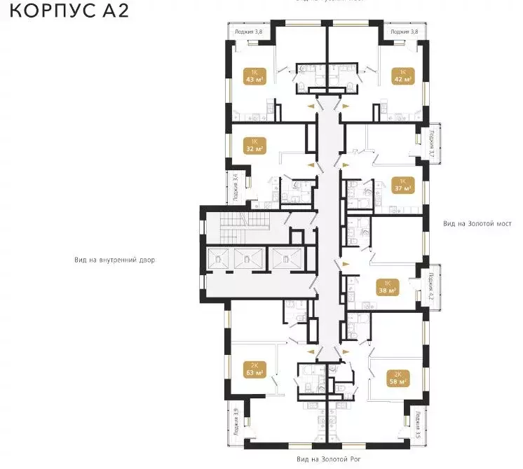 1-к кв. Приморский край, Владивосток Кизлярская ул., 1А (38.5 м) - Фото 1