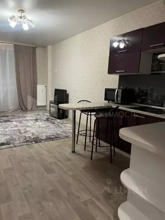 Студия Тюменская область, Тюмень Полевая ул., 109к1 (33.0 м) - Фото 1
