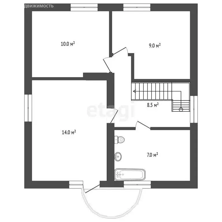Дом в Тюмень, СНТ Топаз, Абрикосовая улица (38 м) - Фото 1
