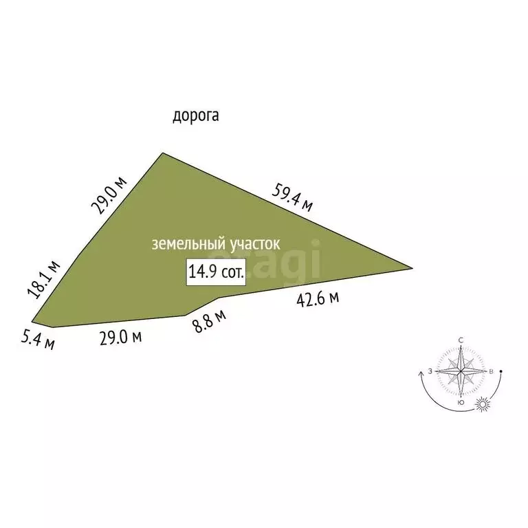 Участок в село Калейкино, ДНП Рангаут, улица Рангаут (15 м) - Фото 1