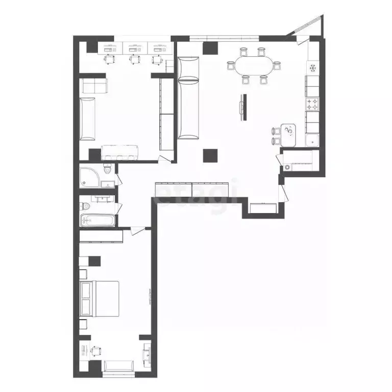 3-к кв. Белгородская область, Белгород Садовая ул., 3А (130.0 м) - Фото 2
