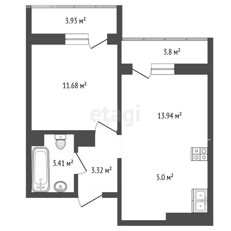 1-комнатная квартира: Анапа, улица Ленина, 237 (40 м) - Фото 1