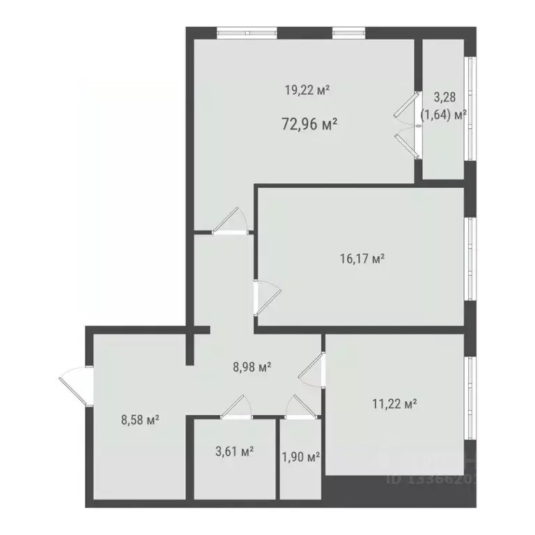 2-к кв. Сахалинская область, Южно-Сахалинск Зеленая Планета на Мира ... - Фото 1