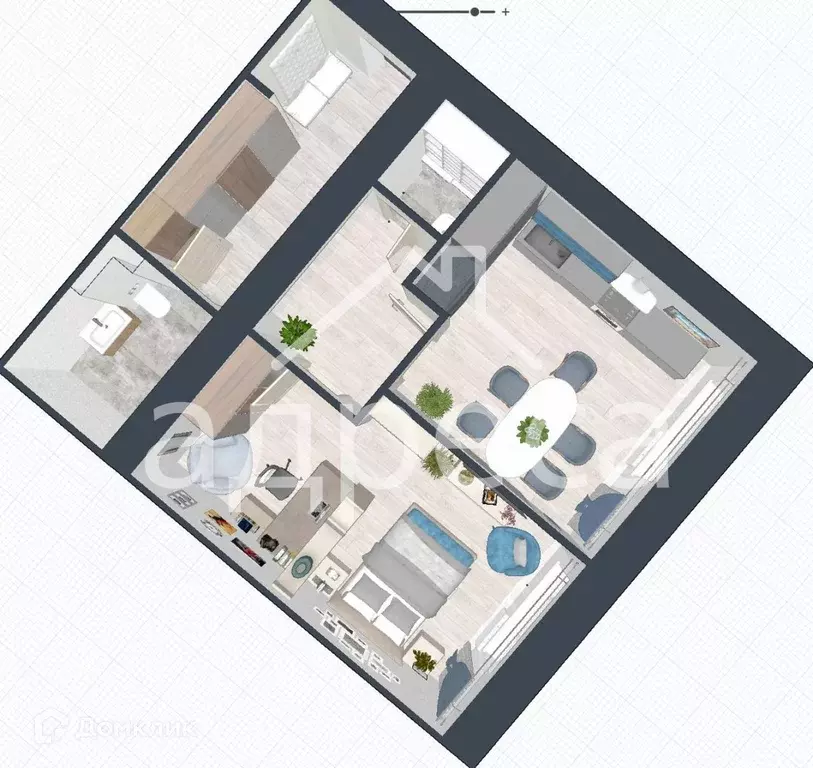 Продаётся 1-к квартира, 52.4 м - Фото 0