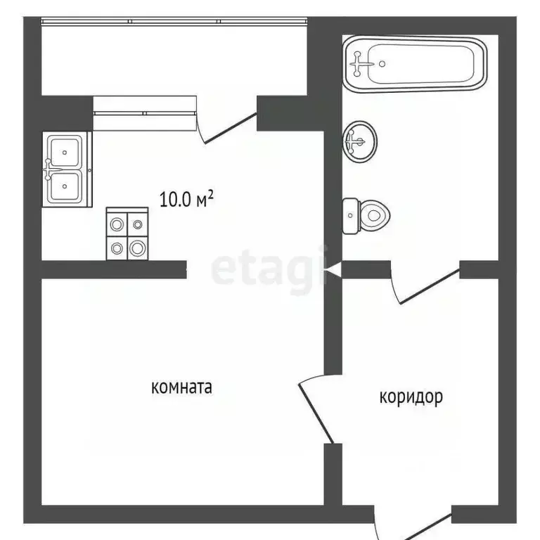 1-к кв. Ростовская область, Ростов-на-Дону просп. Маршала Жукова, 16/6 ... - Фото 2