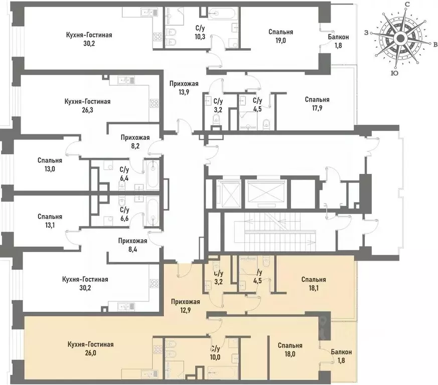 3-к кв. Москва ул. Матросская Тишина, 12 (99.4 м) - Фото 1