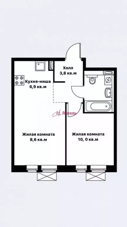 2-к кв. Свердловская область, Екатеринбург ул. Гаршина, 3 (33.9 м) - Фото 0