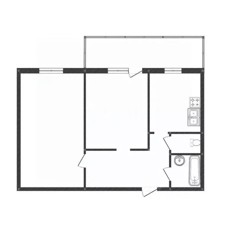 2-к кв. Костромская область, Кострома ул. Ленина, 160Б (57.4 м) - Фото 0