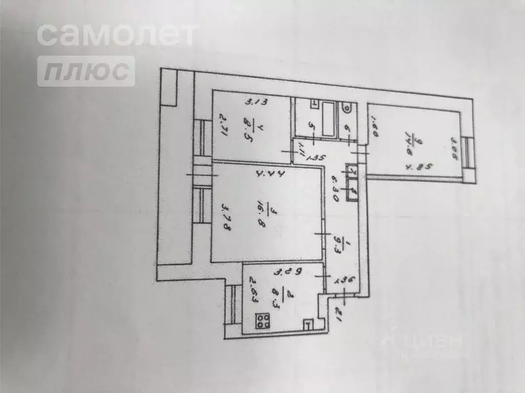 3-к кв. Кировская область, Киров ул. Кольцова, 22 (62.0 м) - Фото 1