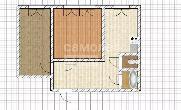 2-к кв. Алтайский край, Бийск Крайняя ул., 126к1 (57.5 м) - Фото 2