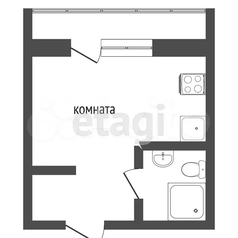 Квартира-студия, 30 м, 7/14 эт. - Фото 0