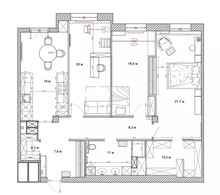 3-к кв. Санкт-Петербург Дибуновская ул, 34 (119.6 м) - Фото 1