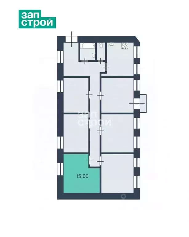 Комната Санкт-Петербург Измайловский просп., 18 (15.0 м) - Фото 1