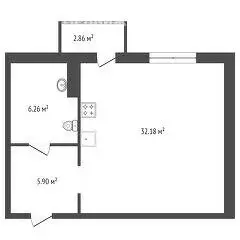 Квартира-студия: Красноярск, улица Авиаторов, 3 (47 м) - Фото 0