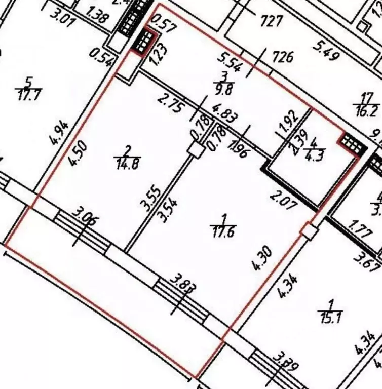 1-к кв. Санкт-Петербург Приморский просп., 62к1 (56.0 м) - Фото 2