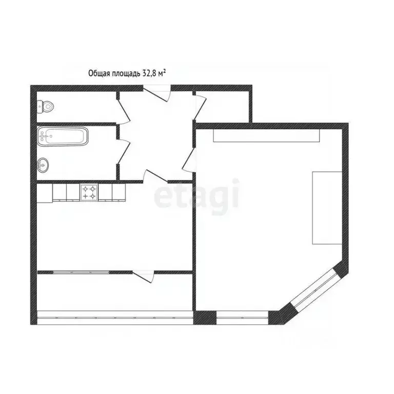 1-к кв. Воронежская область, Воронеж ул. 9 Января, 225/1к1 (41.8 м) - Фото 2