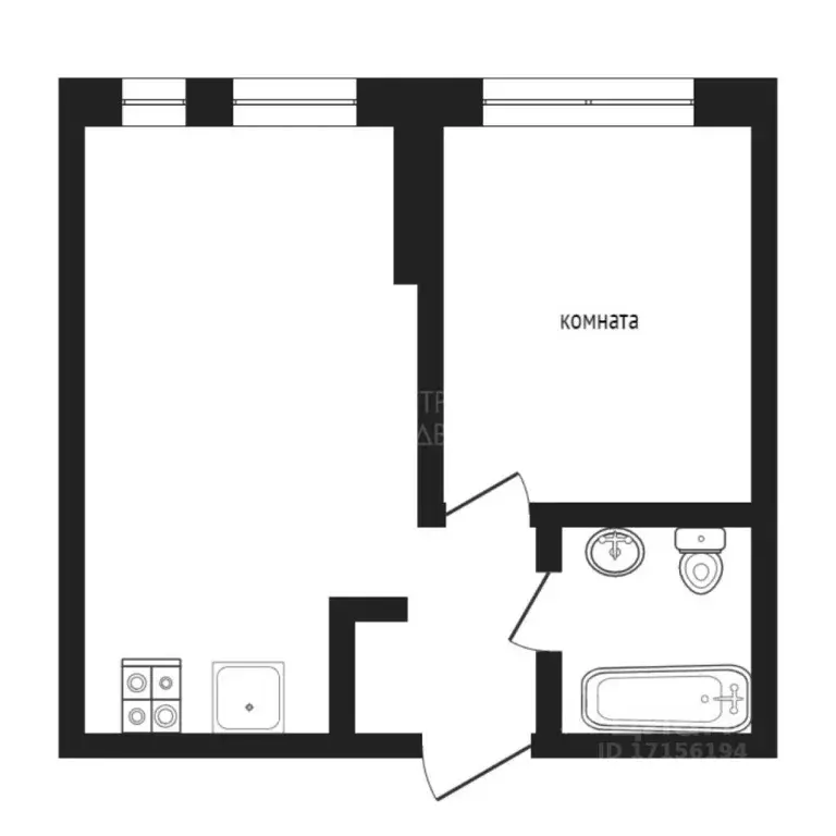 1-к кв. Тюменская область, Тюмень ул. Тимофея Чаркова, 83 (35.9 м) - Фото 1