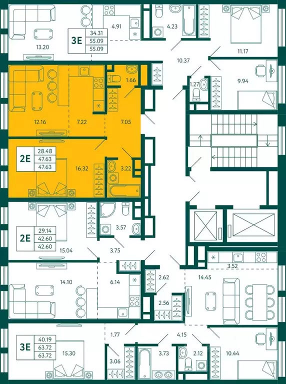 1-к кв. Башкортостан, Уфа Зеленая Роща жилрайон, Терле Парк жилой ... - Фото 2