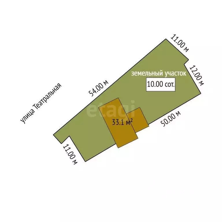 Дом в Амурская область, Благовещенск Театральная ул., 219/20 (33 м) - Фото 2