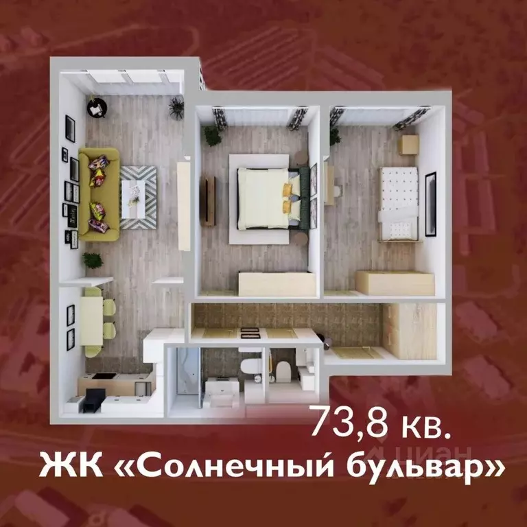 3-к кв. Кемеровская область, Кемерово Лесная Поляна жилрайон, ... - Фото 1